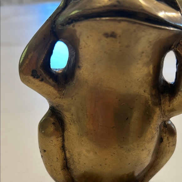 Vintage brass frog set: The Morality Trio - Picture 9 of 12